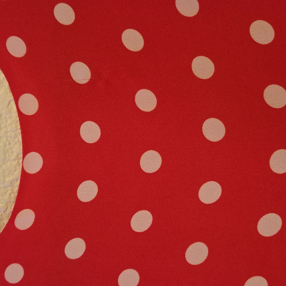 Rose & Olive Polka Dot Top / Size Medium - Picture 2 of 5